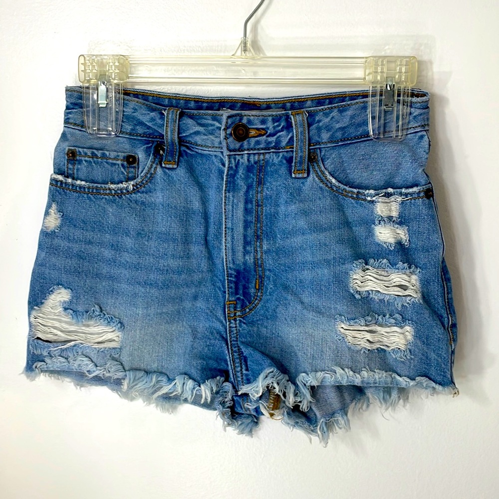 Abercrombie & Fitch Jean High Wasted Shorts